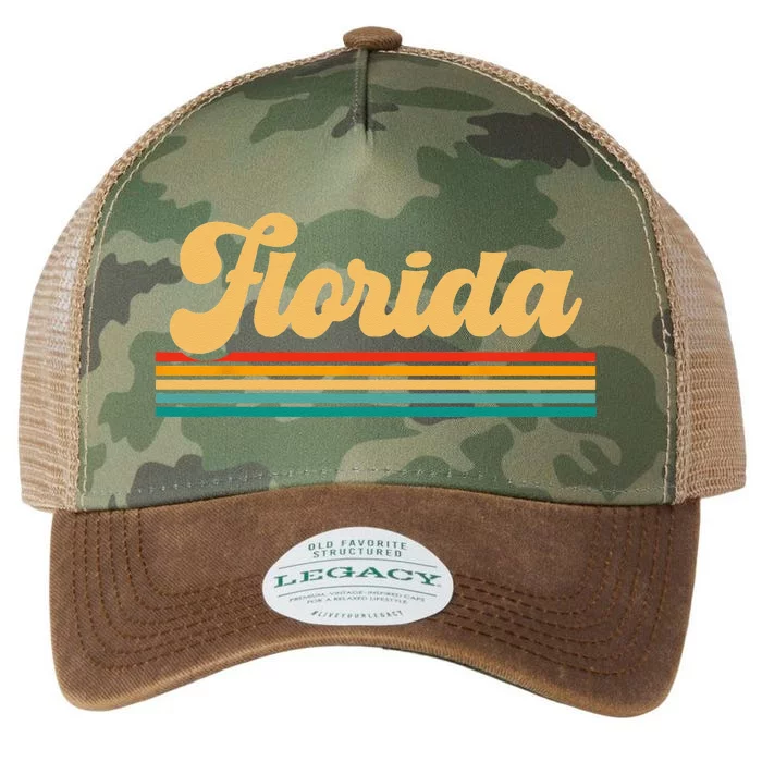 Retro State Of Florida Legacy Tie Dye Trucker Hat