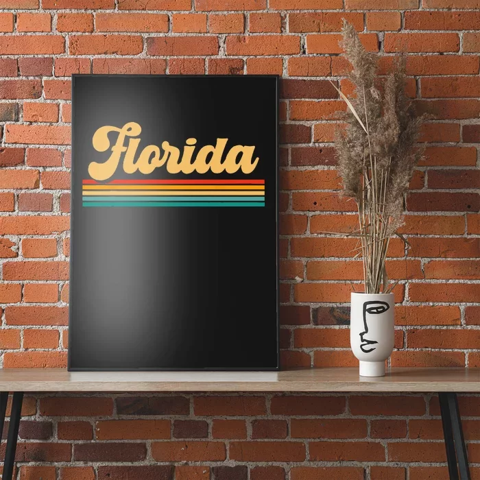 Retro State Of Florida Poster