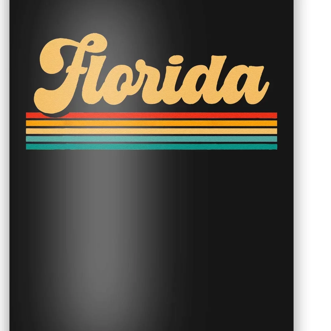 Retro State Of Florida Poster