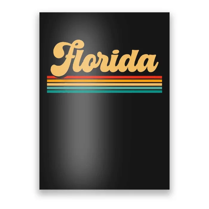 Retro State Of Florida Poster