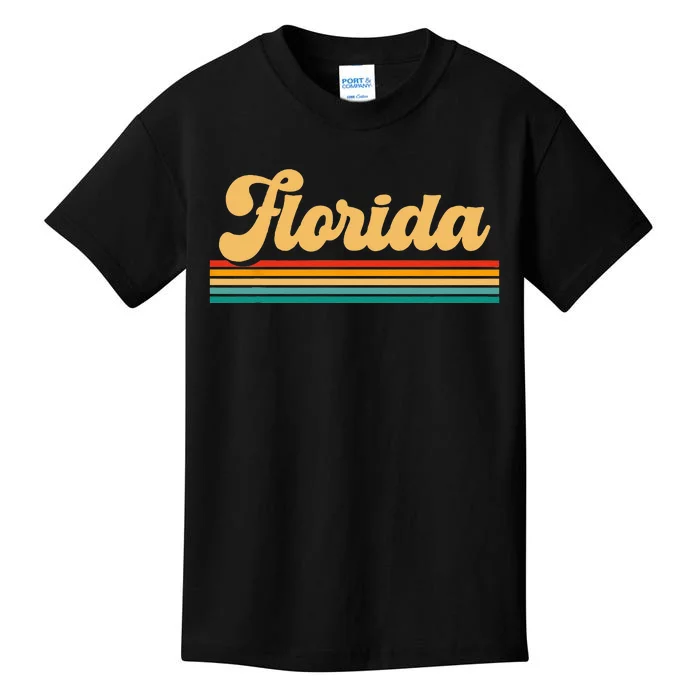 Retro State Of Florida Kids T-Shirt