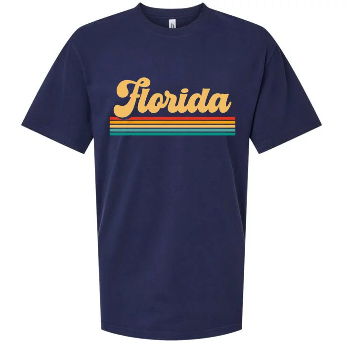 Retro State Of Florida Sueded Cloud Jersey T-Shirt