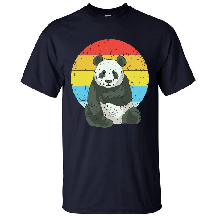 Retro Sunset Panda Kawaii Vintage Panda Tall T-Shirt