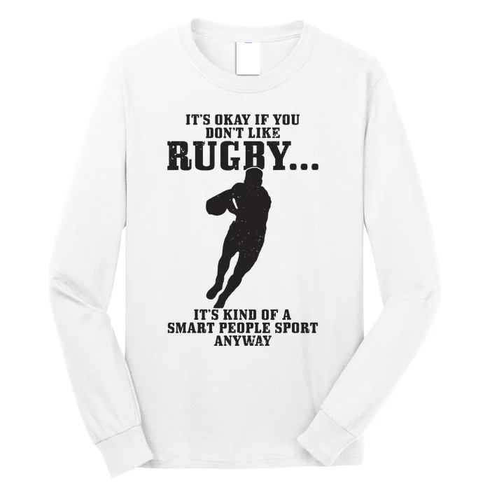 Rugby Smart People Sport Funny Rugby Player Long Sleeve Shirt