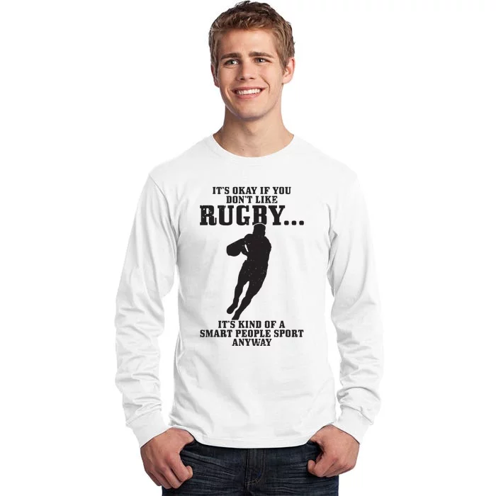 Rugby Smart People Sport Funny Rugby Player Tall Long Sleeve T-Shirt