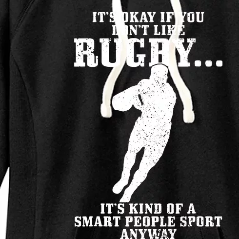 Rugby Smart People Sport Funny Rugby Player Women's Fleece Hoodie