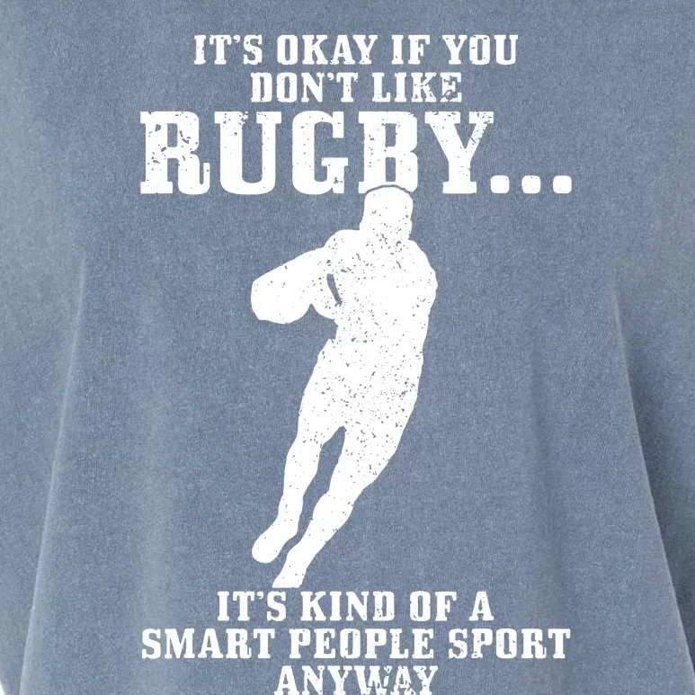 Rugby Smart People Sport Funny Rugby Player Garment-Dyed Women's Muscle Tee