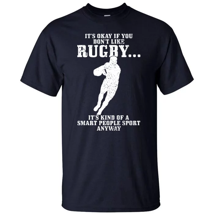 Rugby Smart People Sport Funny Rugby Player Tall T-Shirt