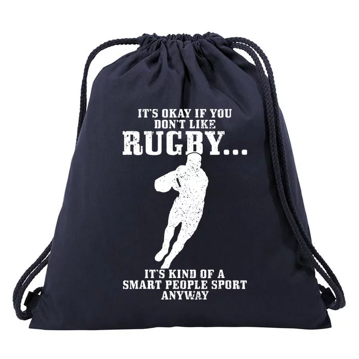 Rugby Smart People Sport Funny Rugby Player Drawstring Bag