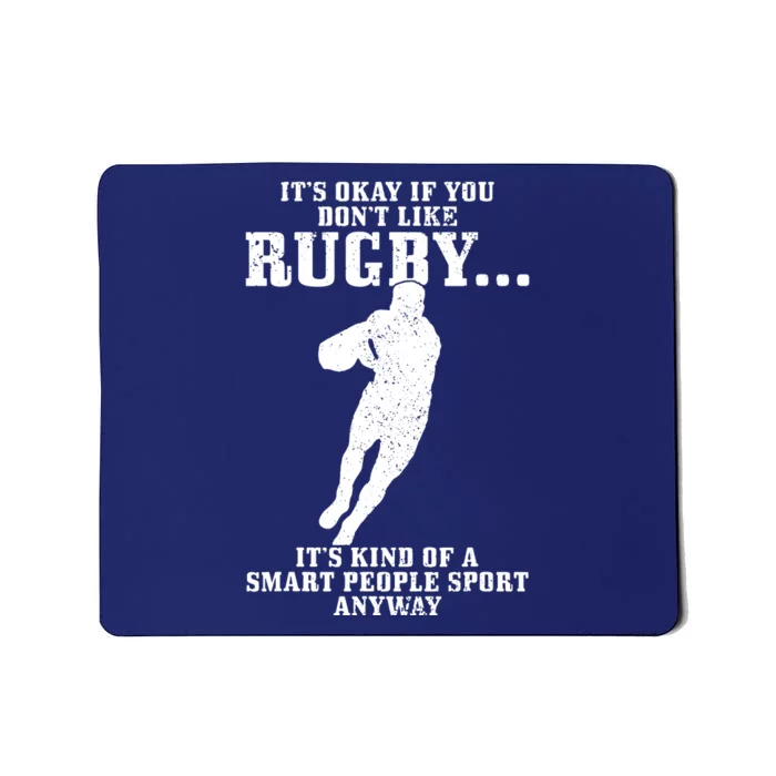 Rugby Smart People Sport Funny Rugby Player Mousepad