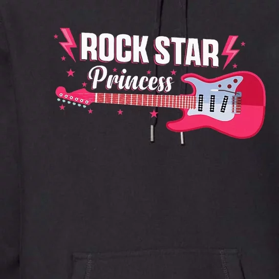 Rock Star Princess Guitar Music Punk Rock Premium Hoodie