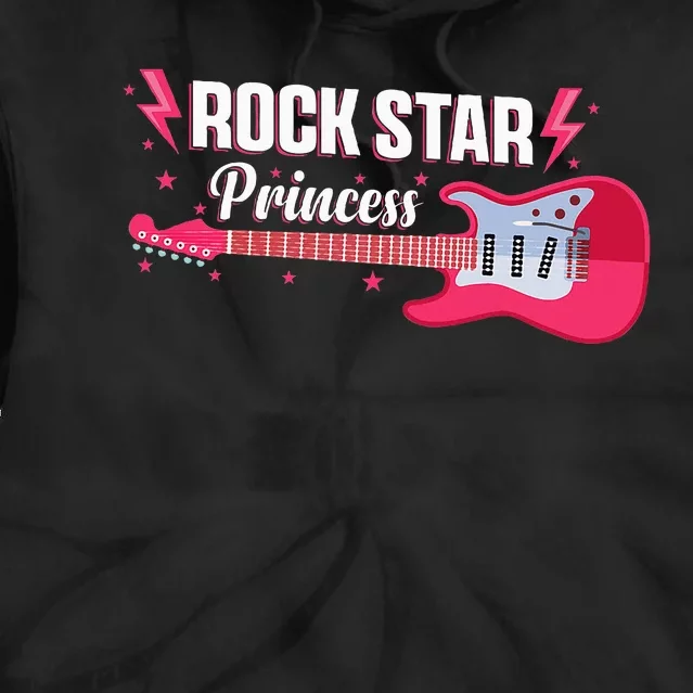 Rock Star Princess Guitar Music Punk Rock Tie Dye Hoodie