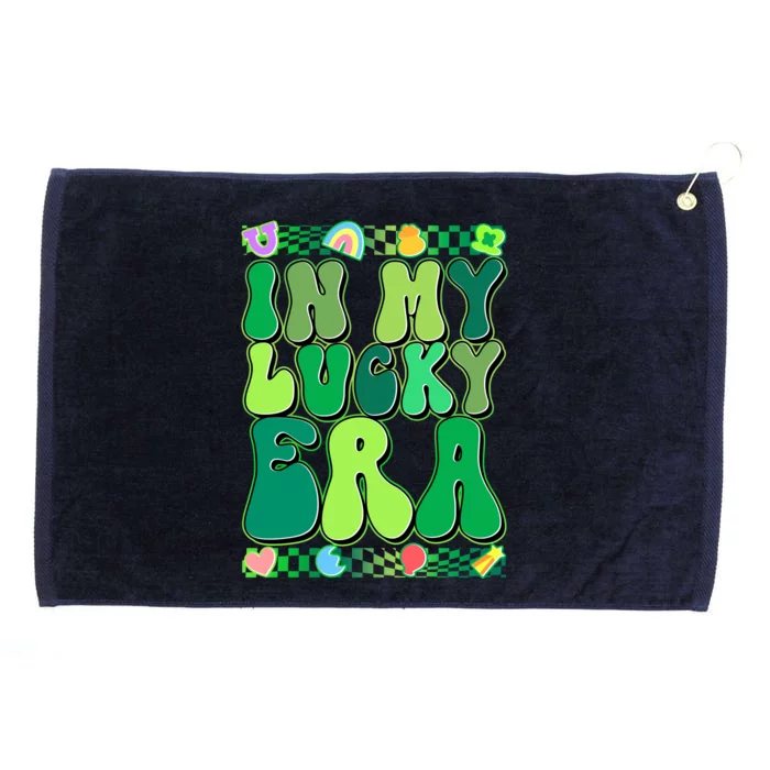 Retro St Patricks Day In My Lucky Era Grommeted Golf Towel