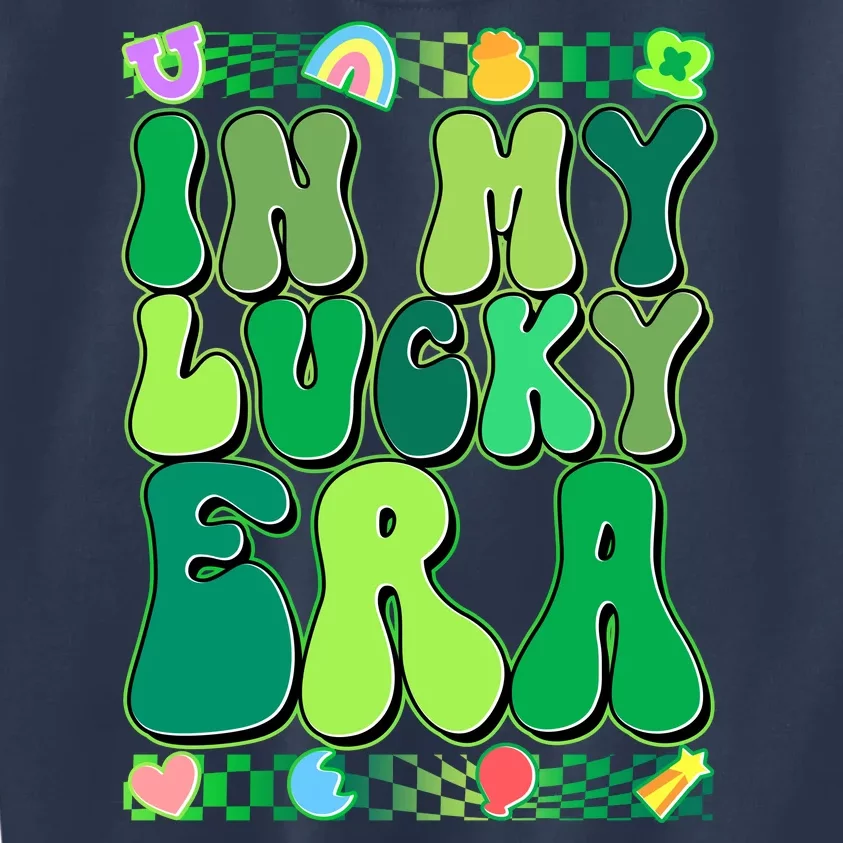 Retro St Patricks Day In My Lucky Era Kids Sweatshirt