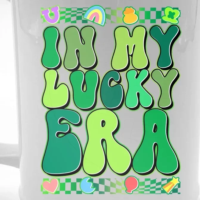 Retro St Patricks Day In My Lucky Era Front & Back Beer Stein