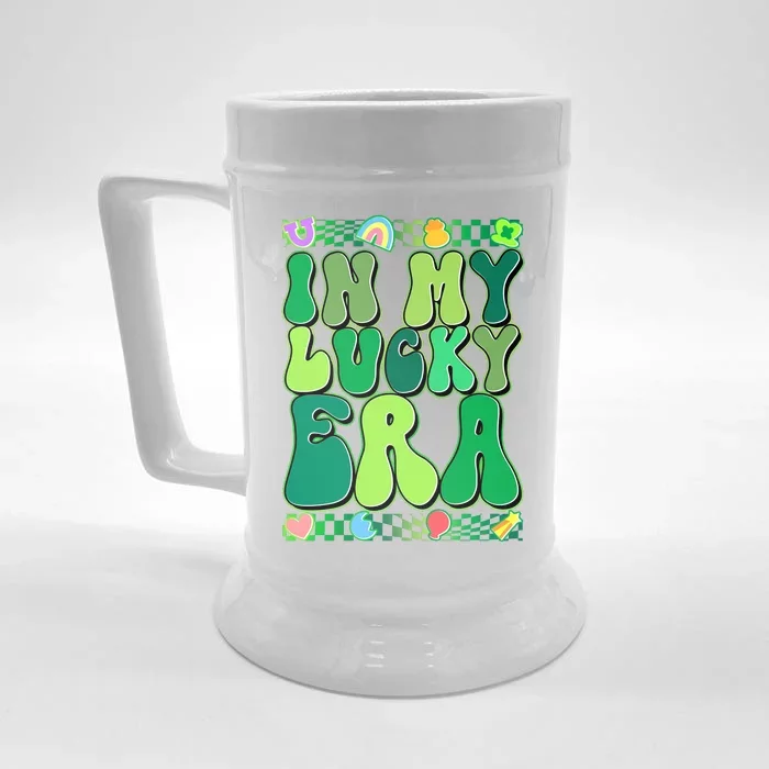 Retro St Patricks Day In My Lucky Era Front & Back Beer Stein