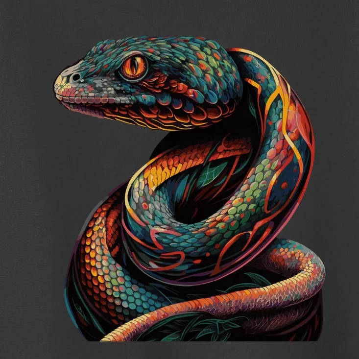 Realistic Snake Posing Toddler T-Shirt