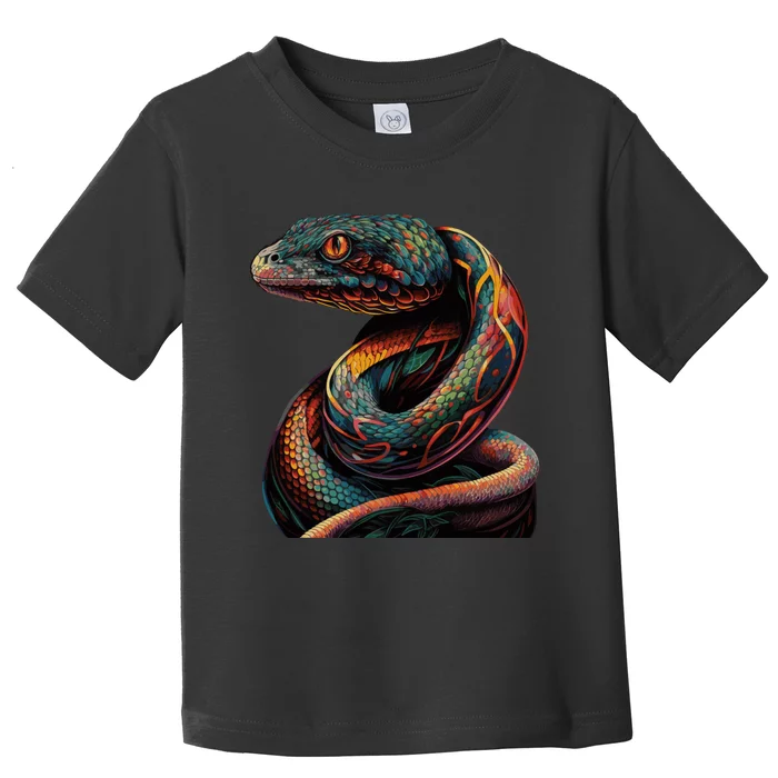 Realistic Snake Posing Toddler T-Shirt