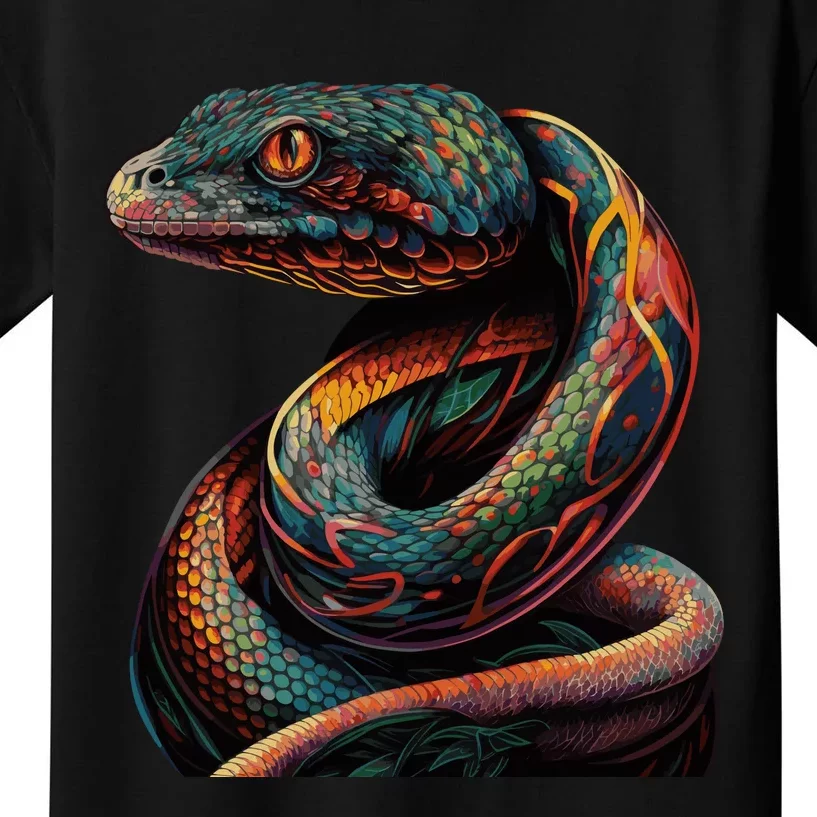 Realistic Snake Posing Kids T-Shirt