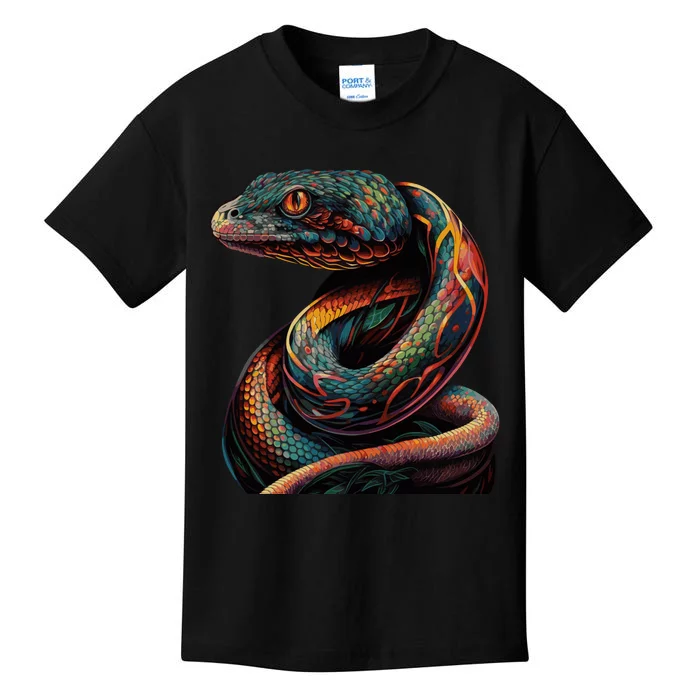 Realistic Snake Posing Kids T-Shirt