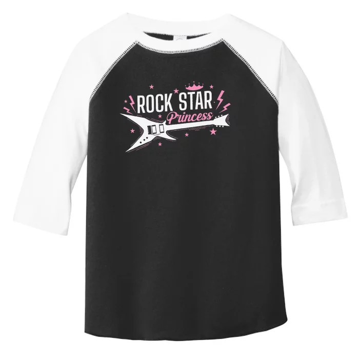 Rock Star Princess Guitar Music Toddler Fine Jersey T-Shirt