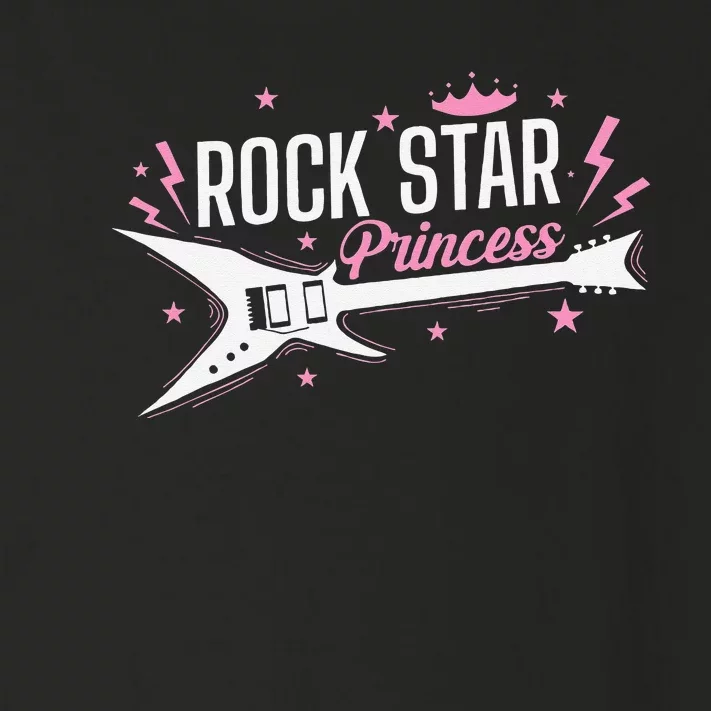 Rock Star Princess Guitar Music Toddler Long Sleeve Shirt