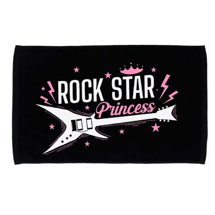 Rock Star Princess Guitar Music Microfiber Hand Towel