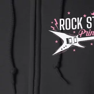 Rock Star Princess Guitar Music Full Zip Hoodie