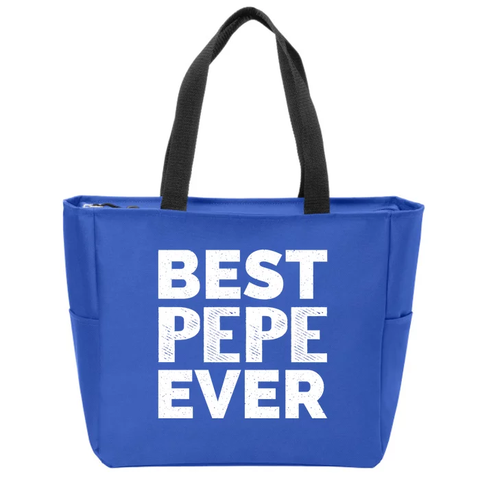 Retro Style Presents For Pepe Vintage Funny Best Pepe Ever Meaningful Gift Zip Tote Bag