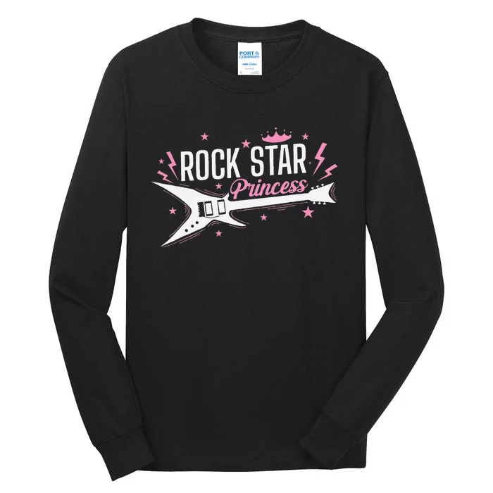 Rock Star Princess Guitar Music Tall Long Sleeve T-Shirt