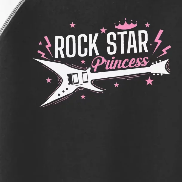 Rock Star Princess Guitar Music Toddler Fine Jersey T-Shirt