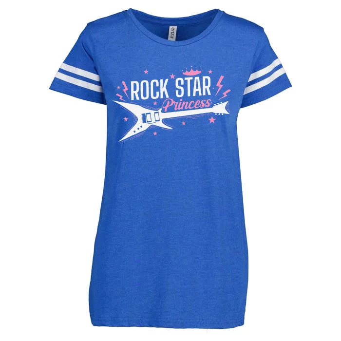 Rock Star Princess Guitar Music Enza Ladies Jersey Football T-Shirt