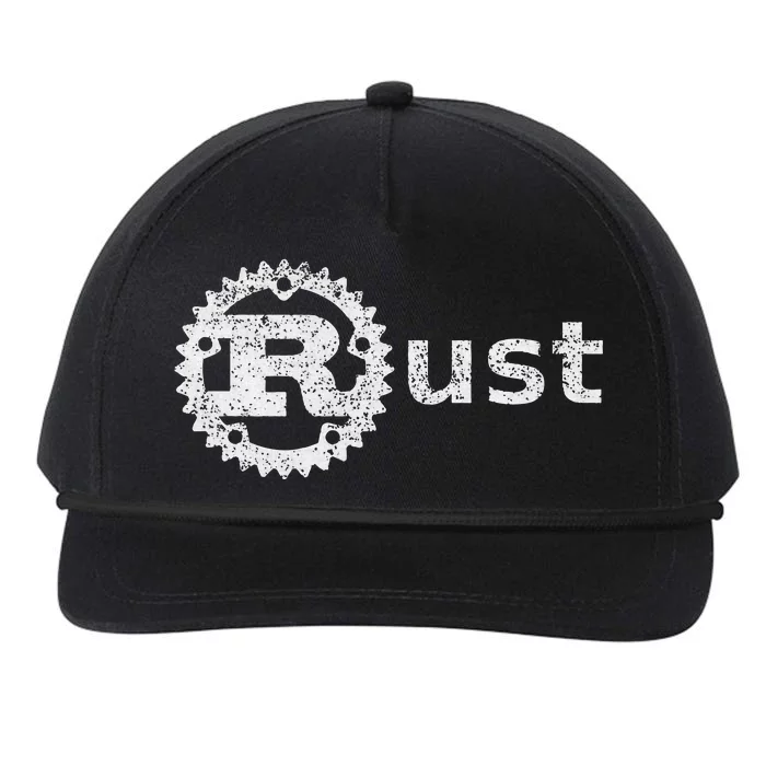 Rust Software Programming Developing And Coding Community Snapback Five-Panel Rope Hat