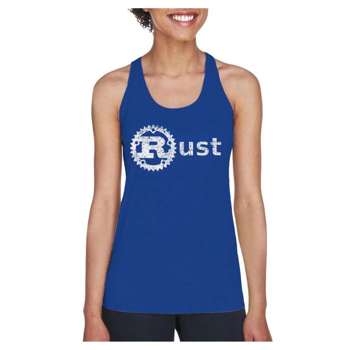 Rust Software Programming Developing And Coding Community Women's Racerback Tank