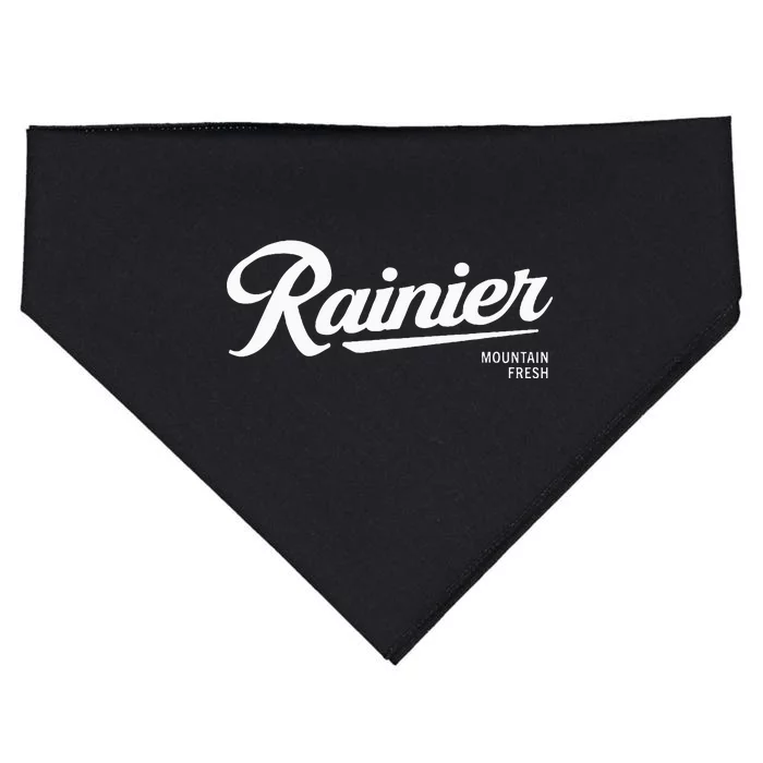 Rainier Style Pale Logo USA-Made Doggie Bandana