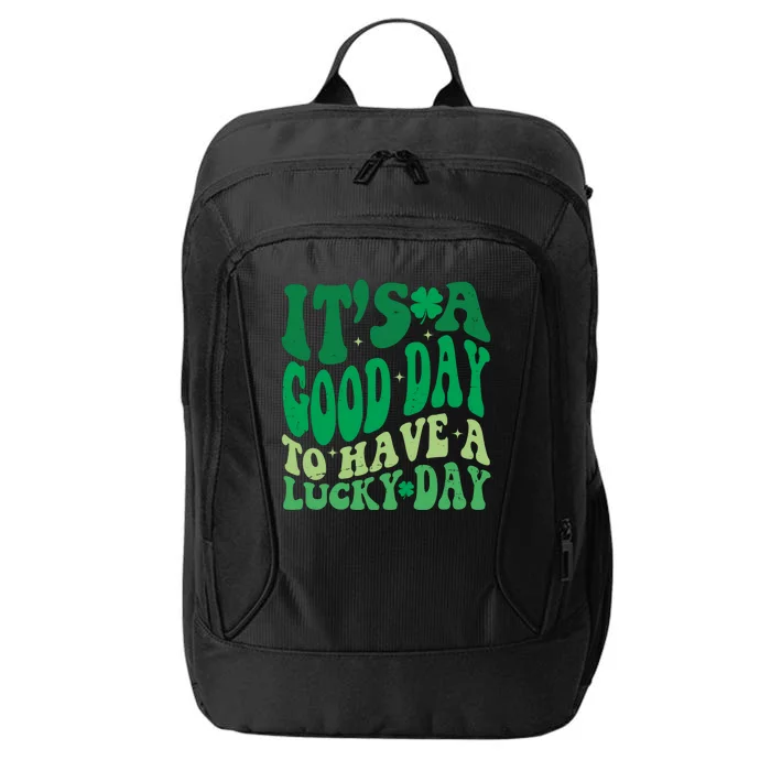 Retro St Patricks Day Irish Its A Good Day To Have A Lucky Day City Backpack