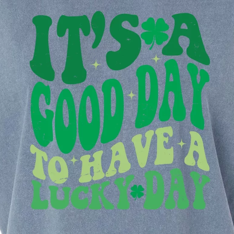 Retro St Patricks Day Irish Its A Good Day To Have A Lucky Day Garment-Dyed Women's Muscle Tee