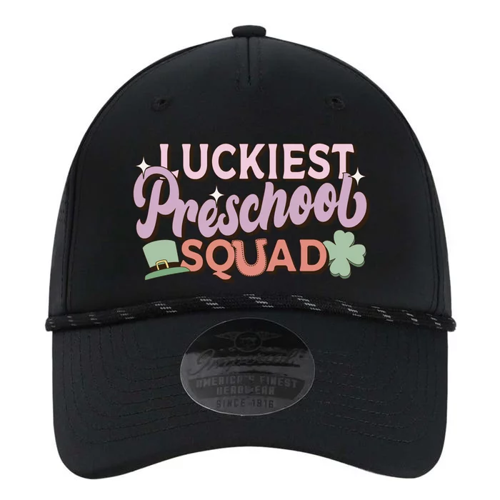 Retro St Patricks Day Teacher Gift Luckiest Preschool Squad Performance The Dyno Cap