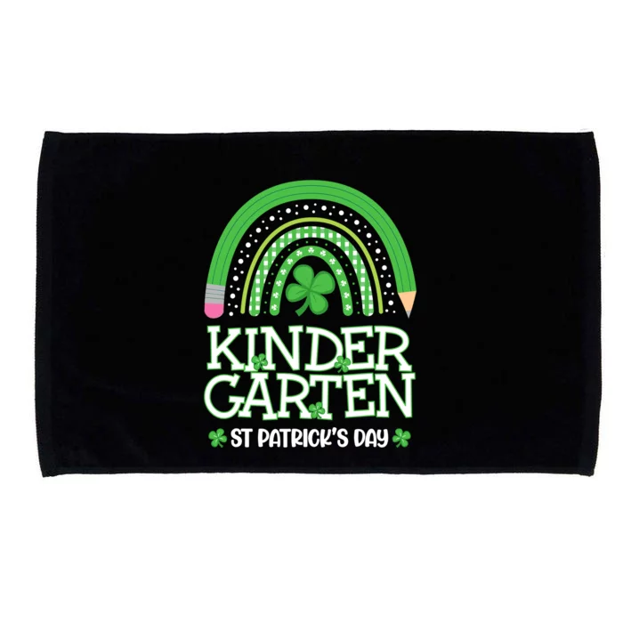 Rainbow St Patricks Day Kindergarten Teacher Wo Girl Microfiber Hand Towel