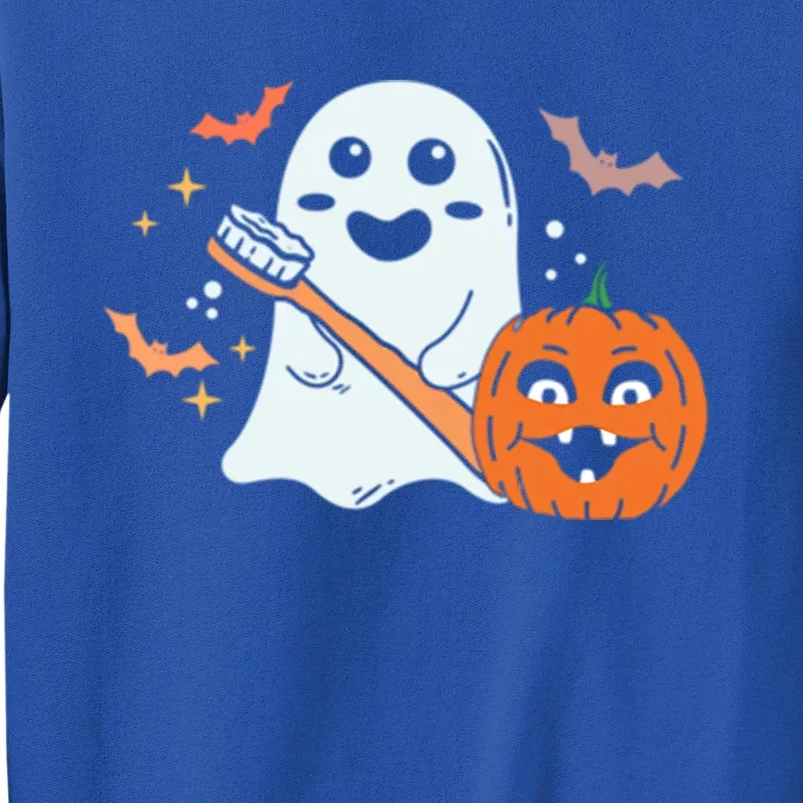 Retro Spooky Pediatric Dentist Dental Assistance Halloween Meaningful Gift Tall Sweatshirt