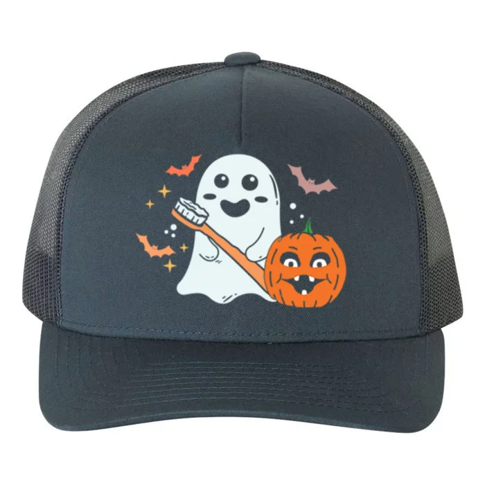 Retro Spooky Pediatric Dentist Dental Assistance Halloween Meaningful Gift Yupoong Adult 5-Panel Trucker Hat