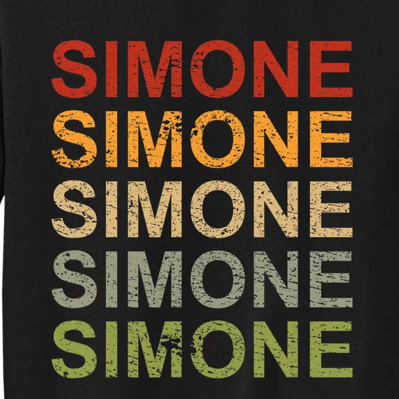 Retro Simone Personalized Simone Name Girl Woman Simone Sweatshirt