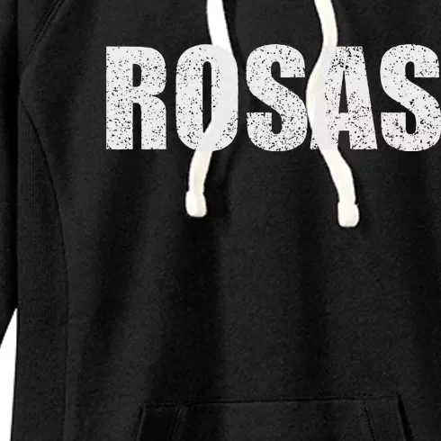 Rosas Surname Retro Hispanic Mexican Spanish Family Women's Fleece Hoodie