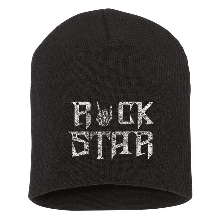 Rock Star Rock On Band Rock And Roll Concert Band Short Acrylic Beanie