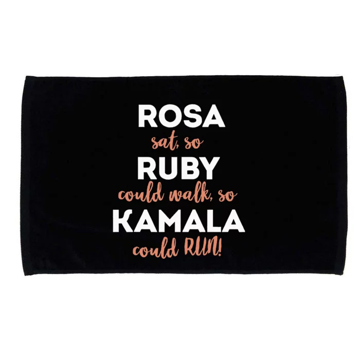 Rosa Sat Ruby Could Walk Kamala Could Run Microfiber Hand Towel