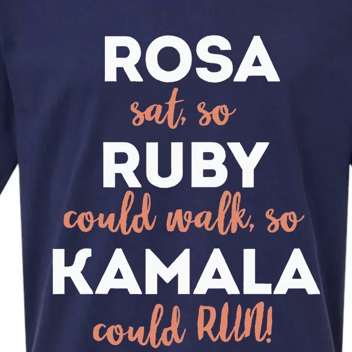 Rosa Sat Ruby Could Walk Kamala Could Run Sueded Cloud Jersey T-Shirt