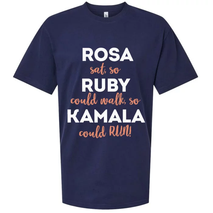 Rosa Sat Ruby Could Walk Kamala Could Run Sueded Cloud Jersey T-Shirt