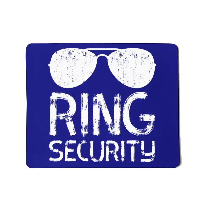 Ring Security Ring Bearer Wedding Party Mousepad