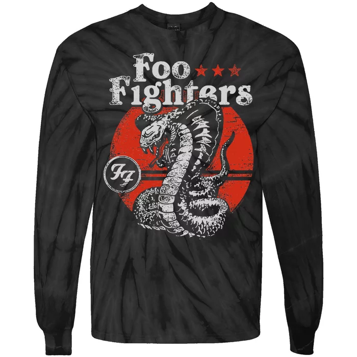 Red Snake Rock Music By Rock Off Tie-Dye Long Sleeve Shirt