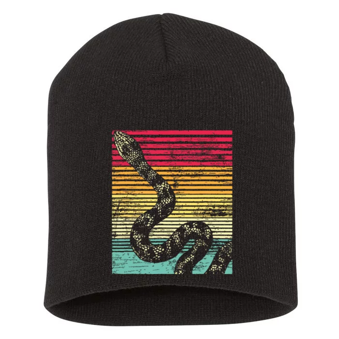 Retro Snake Short Acrylic Beanie